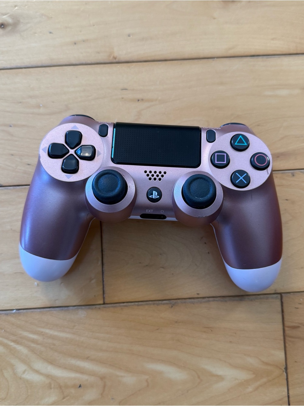 Sony DualShock 4 Wireless Controller in Metallic Rose and White